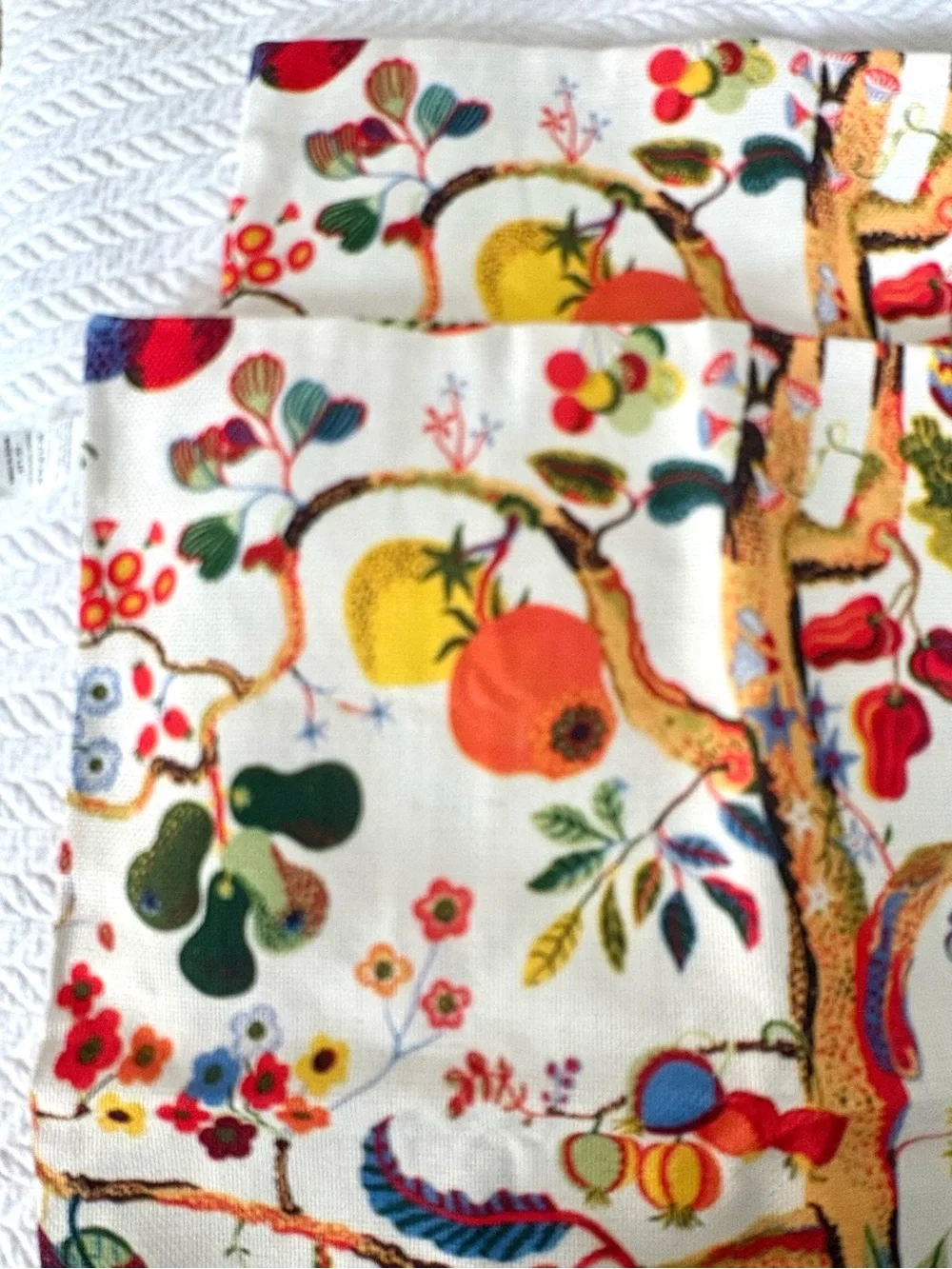 Swedish Josef Frank Vegetable Tree pattern Set of 2 pillow covers NEW!